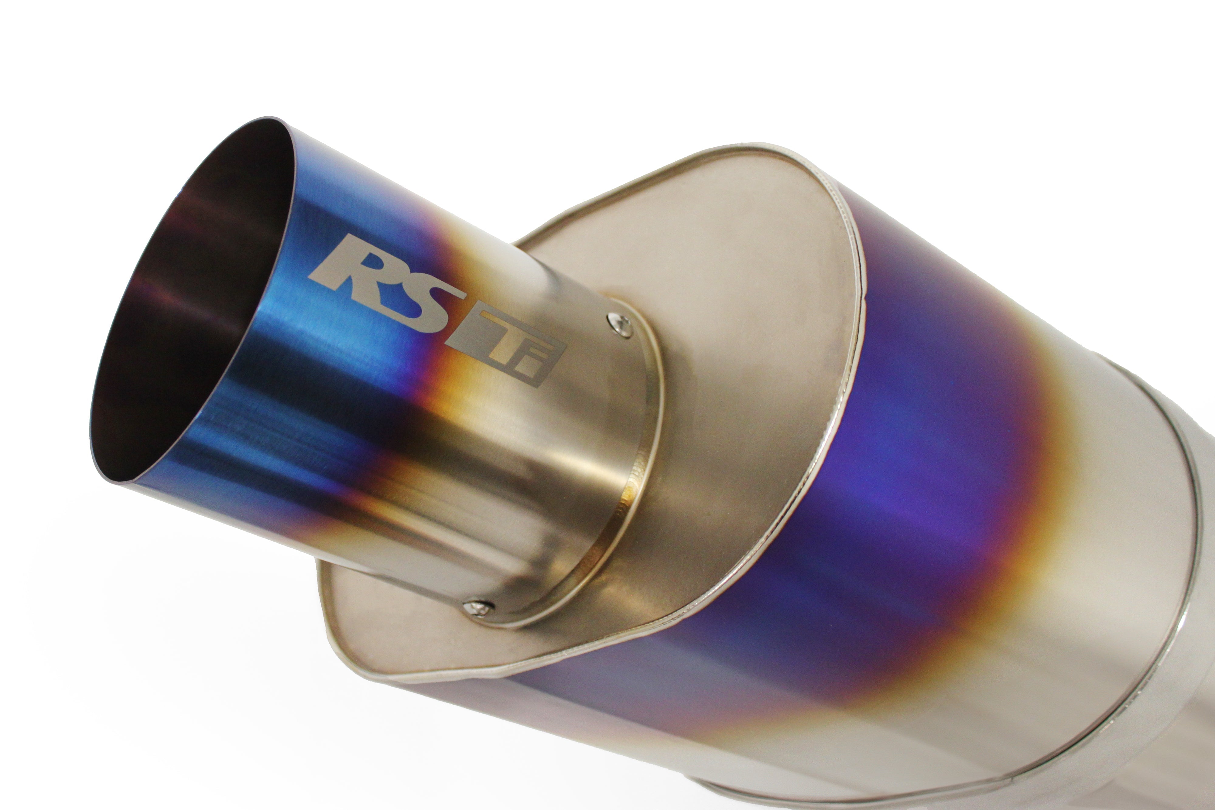 Universal RS-Ti Oval Titanium Muffler(s) and Tip with V-Band