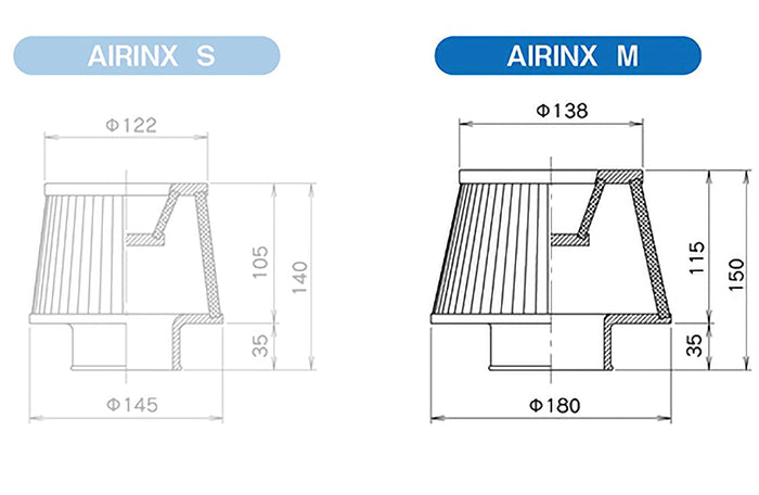 GReddy Airinx M General Purpose Universal Air Filter (med)
