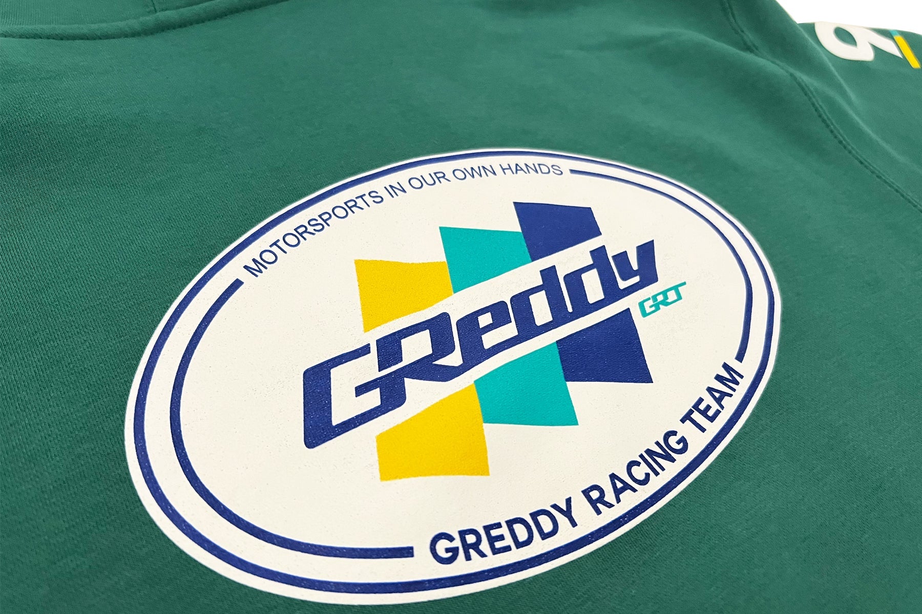 GReddy Racing Team Oval Logo Pullover Hood - Teal Green